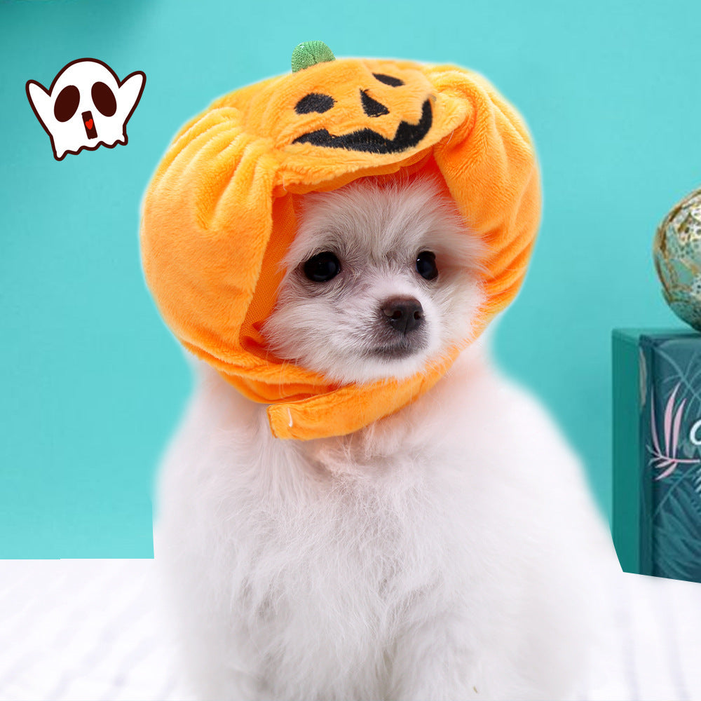 Pumpkin Halloween Costume Pets Hats-3