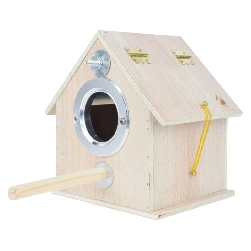 Round Cage Bird Nest Parrot Breeding Box Outdoor Munbird Breeding