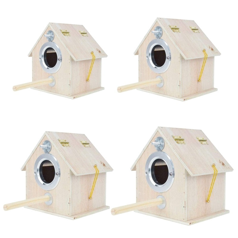 Round Cage Bird Nest Parrot Breeding Box Outdoor Munbird Breeding