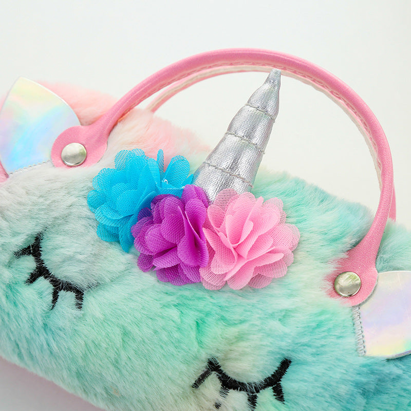 HOT SALE Own Design Unicorn Glasses bag Girls Bag-2