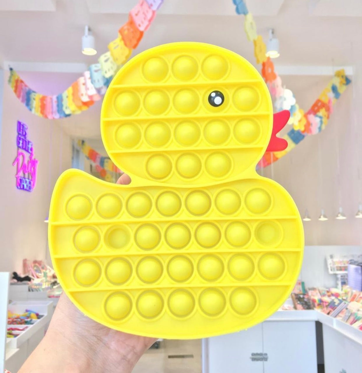 Jumbo Push Pop Fidget  Sensory -Yellow Duck collection-0