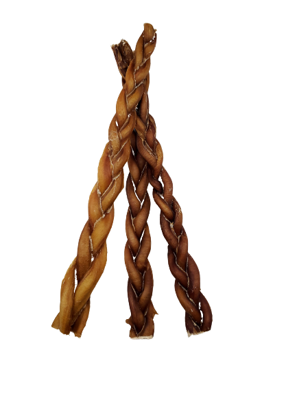 Braided Bully Stick – Low Odor – STANDARD - 12"