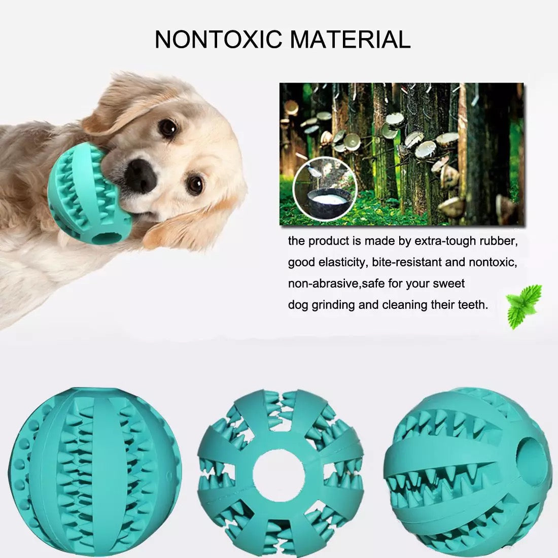 Pet Dog Toys Extra-tough Rubber Jump Toy Interactive Elasticity Ball Dog Chew Toys For Dog Tooth Cleaning Treat Ball-1