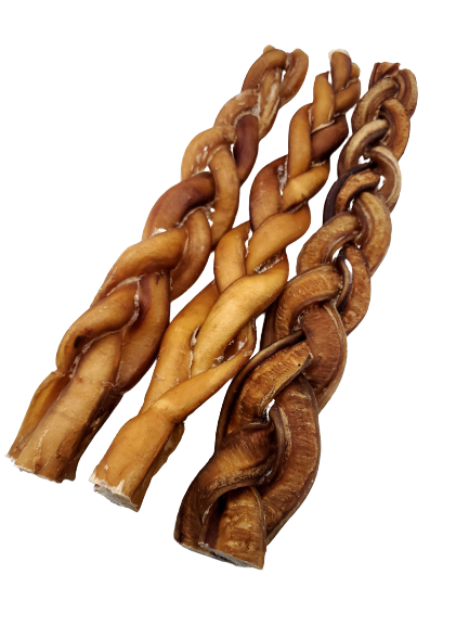 Braided Bully Stick – Low Odor – STANDARD - 12"