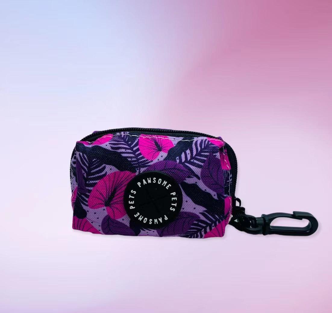 WASTE BAG HOLDER- HAWAII PURPLE FLORAL-1