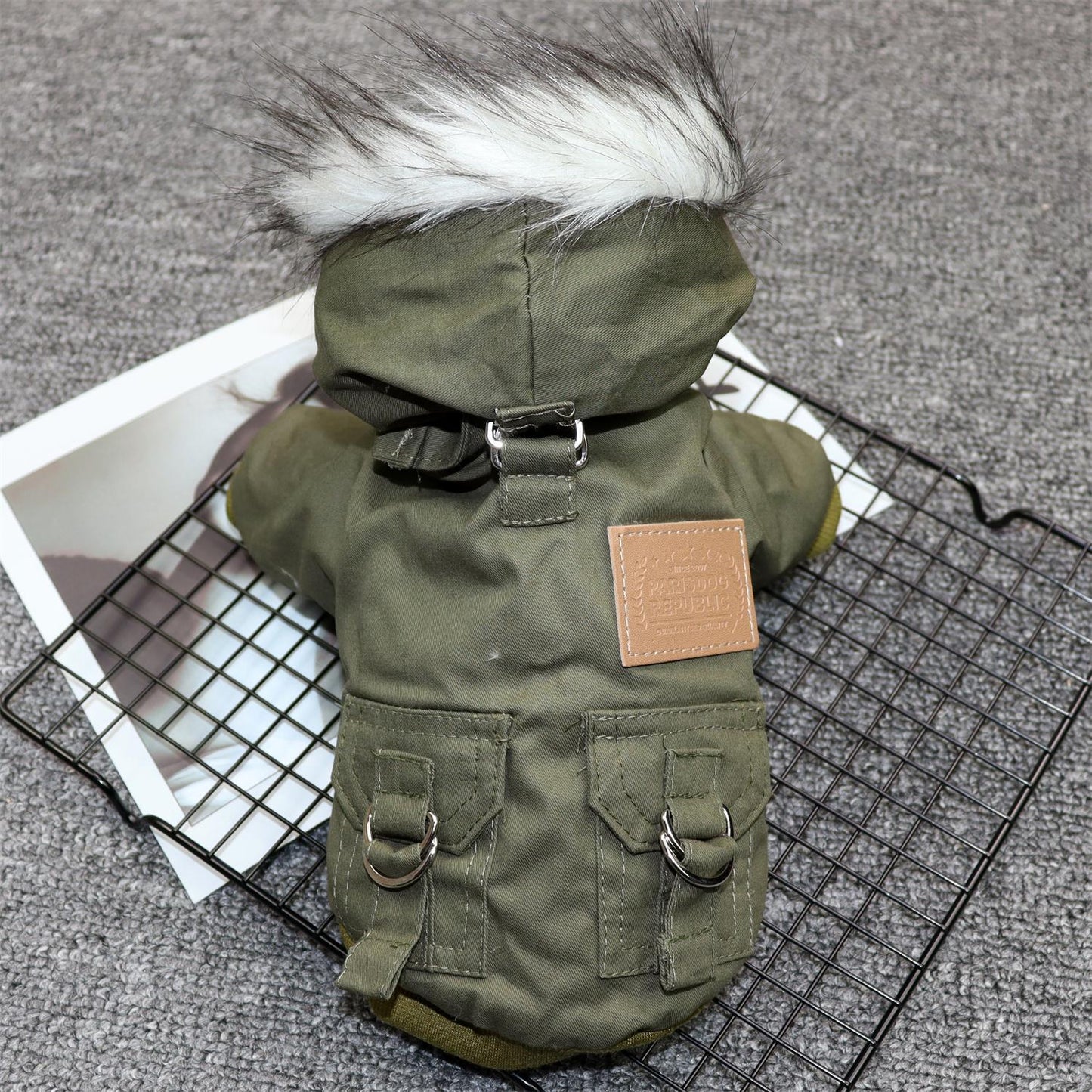 Waterproof Dog and Cat Clothes Pet Jacket Winter Warm Vest-3