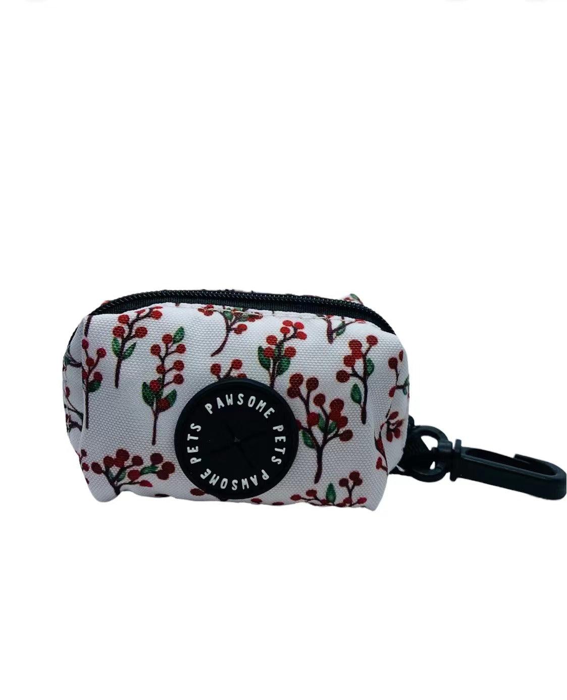 WASTE BAG HOLDER-RED FLORAL-2