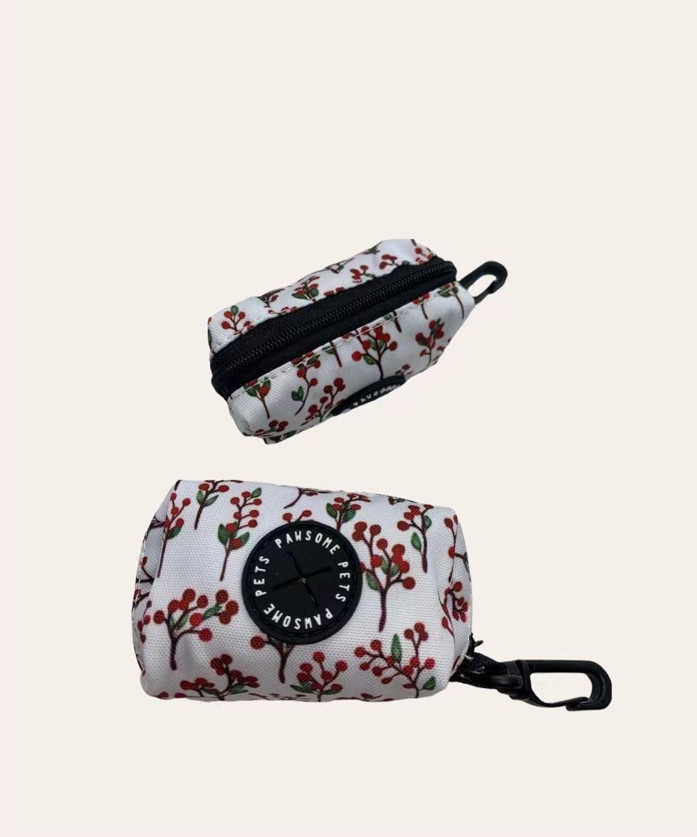 WASTE BAG HOLDER-RED FLORAL-1