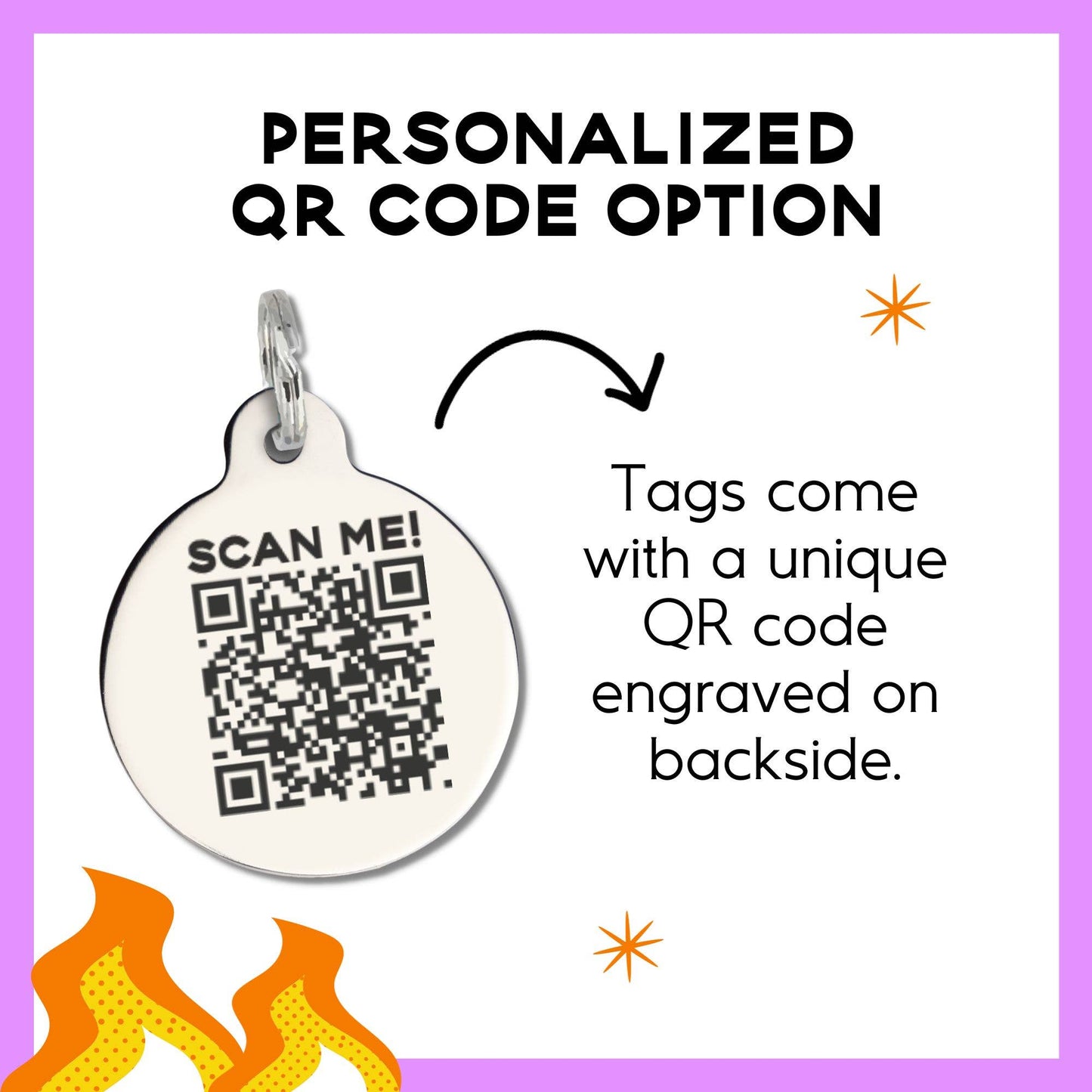 Can't Have Nice Things - Dog Collar Charm or Pet ID Tag: Collar Charm (blank backside) / Large 1.25"