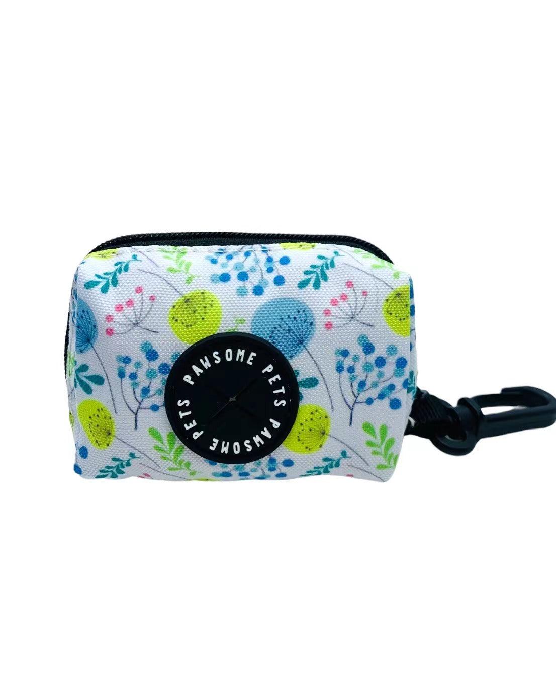 WASTE BAG HOLDER-SKY BLUE FLORAL-2