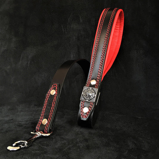 The "Eros" leash black & red-0