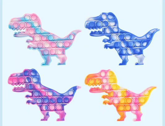 Push Pop Fidget Sensory - Mixed Colors Dinosaurs collection-0