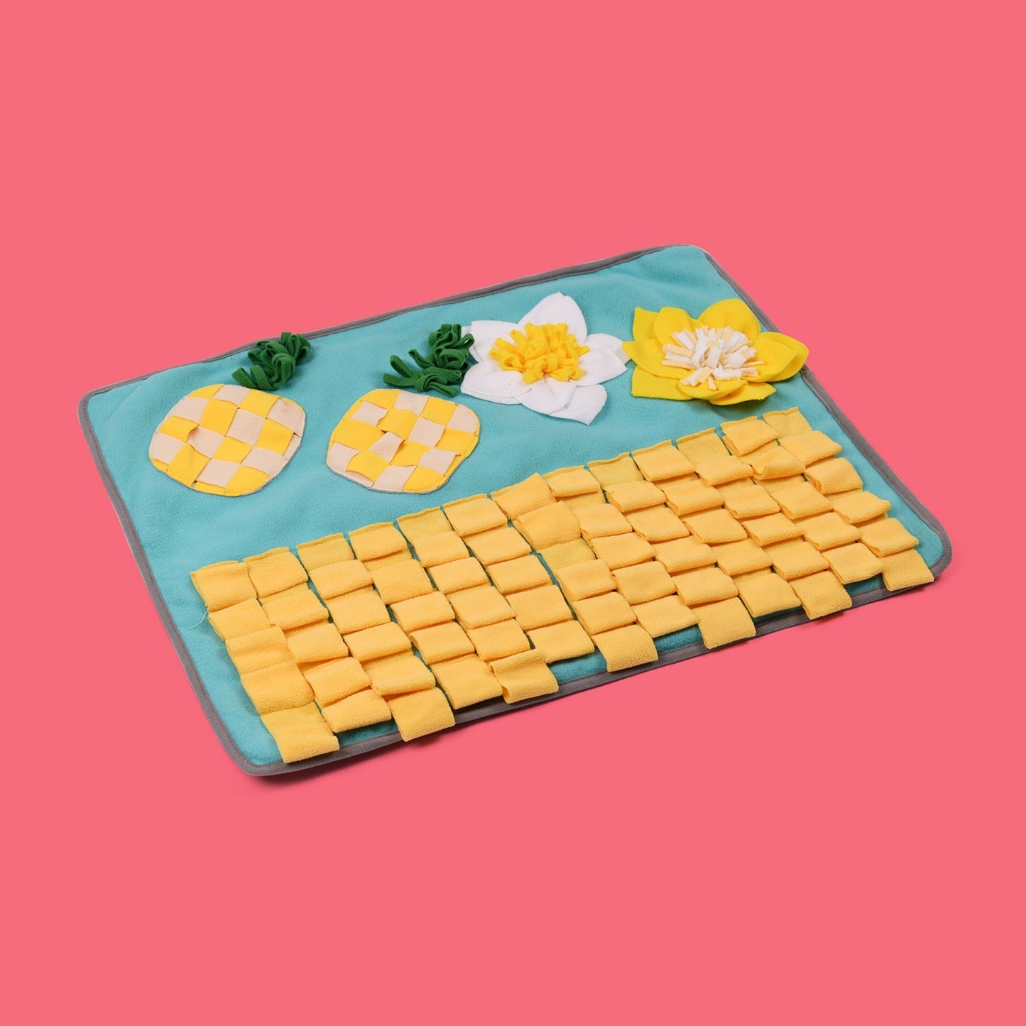 Pets Puzzle Toys Increase IQ Snuffle Mat-Pineapple Party-1