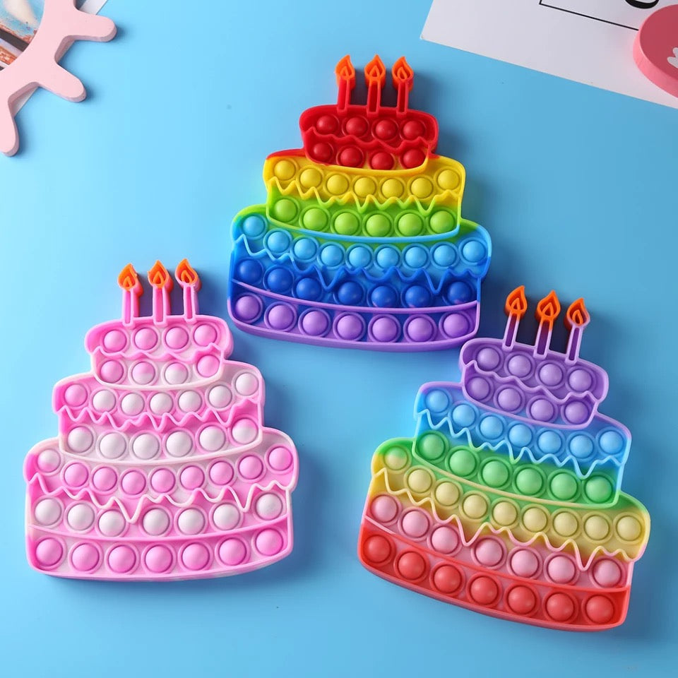 Push Pop Fidget Sensory -Birthday Cake collection-0