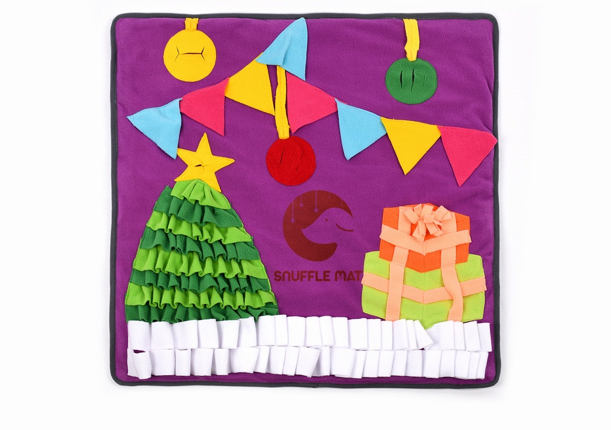 Pets Puzzle Toys Snuffle Mat-Christmas Version-0