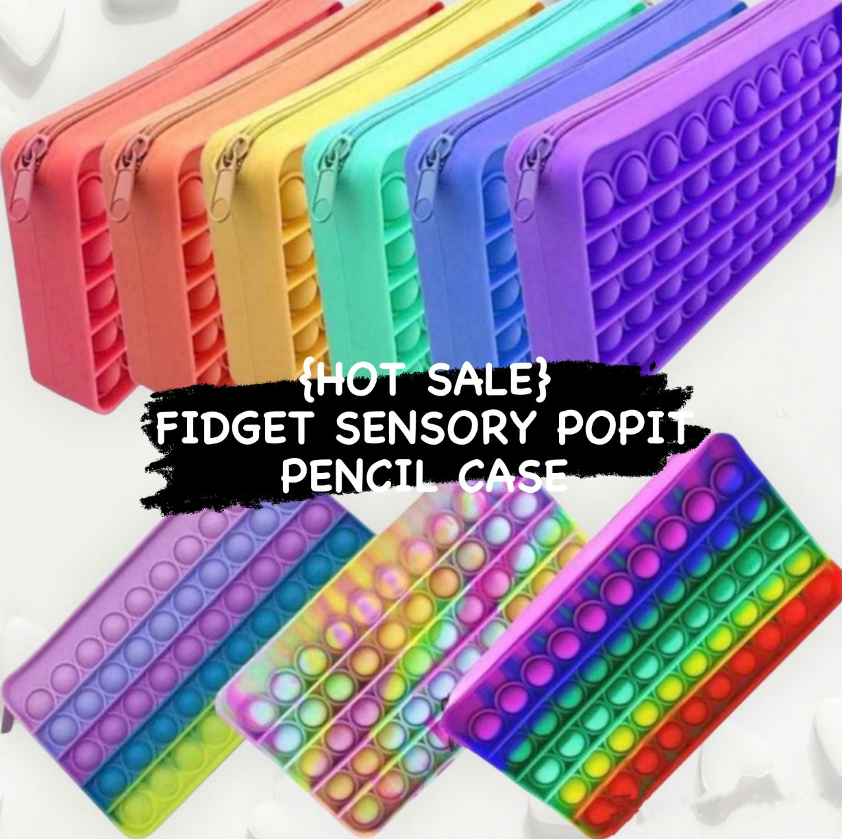 Push Pop Fidget Sensory -Pencil Case collection-0