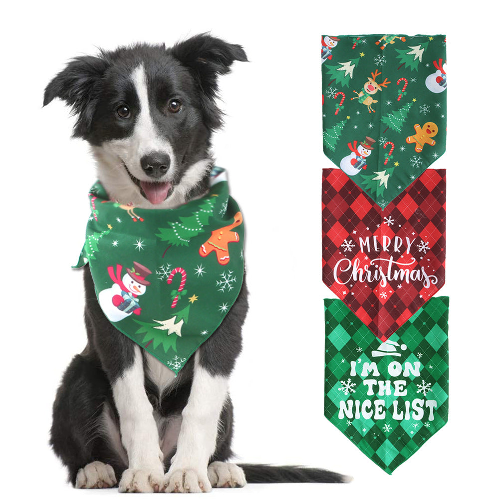 HOT SALES Pets bibs Christmas Pets Bibs Limited Edition-0