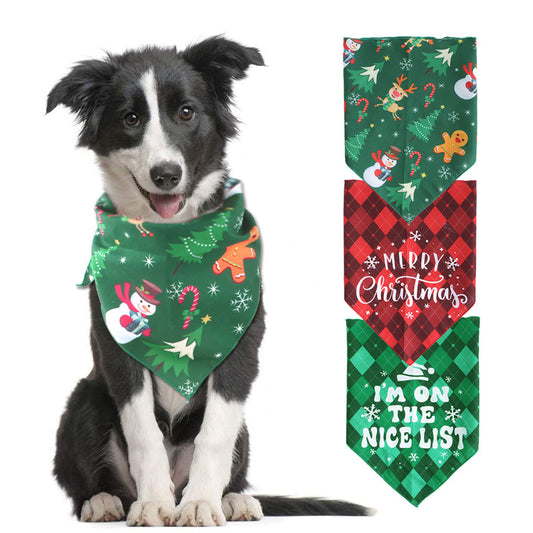 HOT SALES Pets bibs Christmas Pets Bibs Limited Edition-0