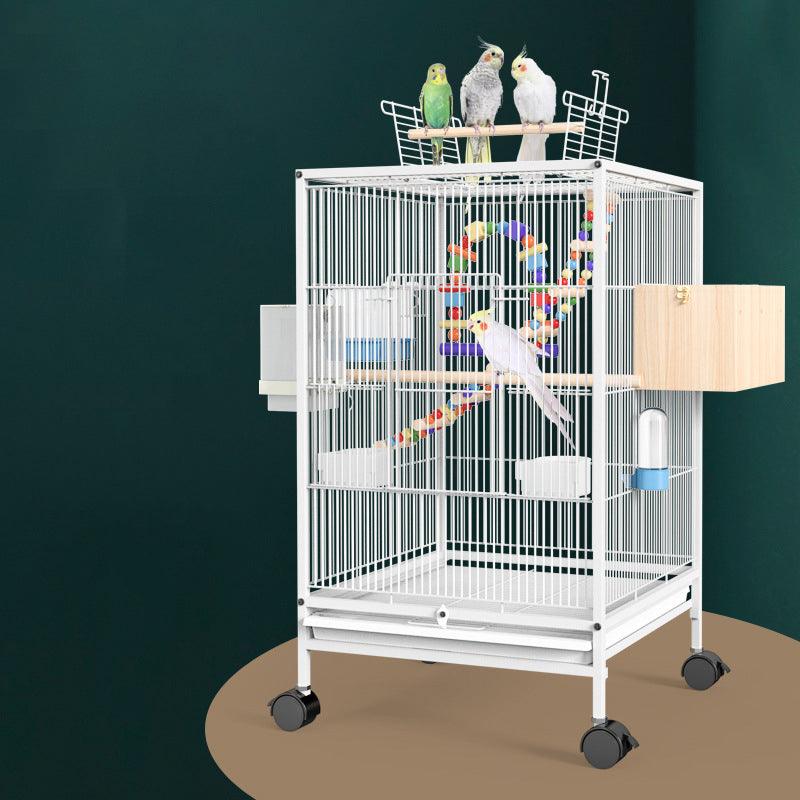 The Majestic Aviary: A Stylish Metal Bird Cage For Xuanfeng Parrots-0