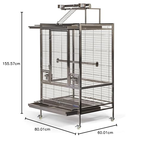 Prevue Pet Products Stainless Steel Playtop Bird Cage