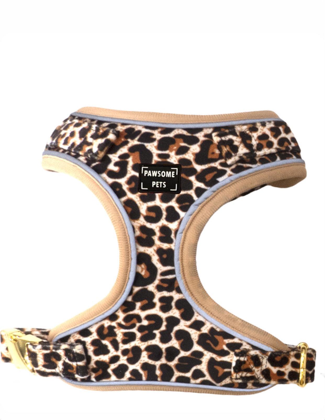 ADJUSTABLE HARNESS - BEIGE LEOPARD-0