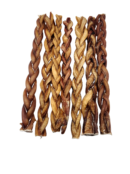 Braided Bully Stick – Low Odor – STANDARD - 12"