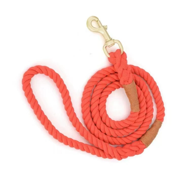 Dog Rope Leash - Grapefruit-0