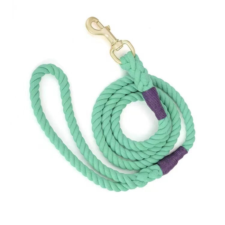 Dog Rope Leash - Light Jade-0