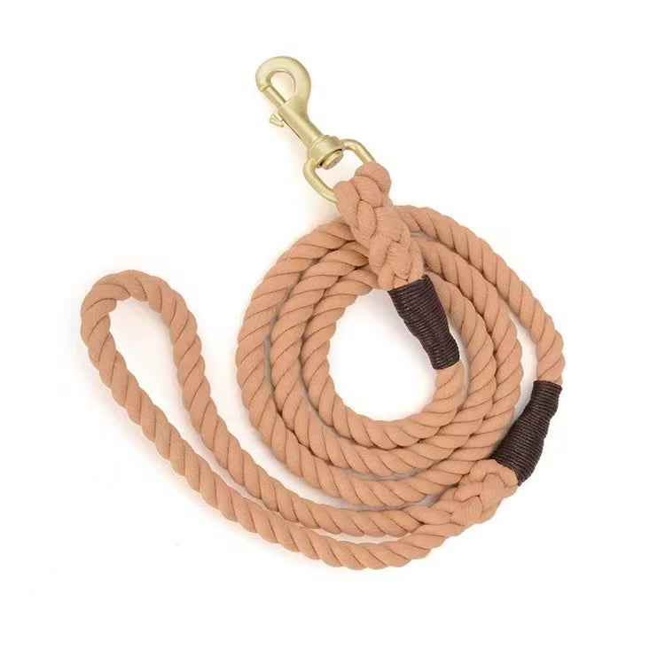 Dog Rope Leash - Golden Silk-0