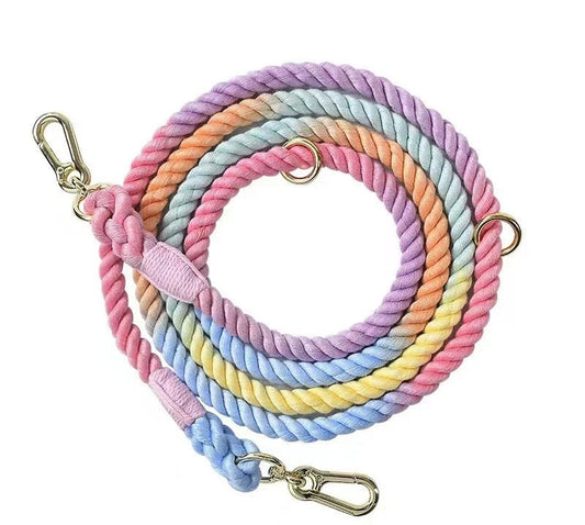 Hands Free Dog Rope Leash - Macaron-0