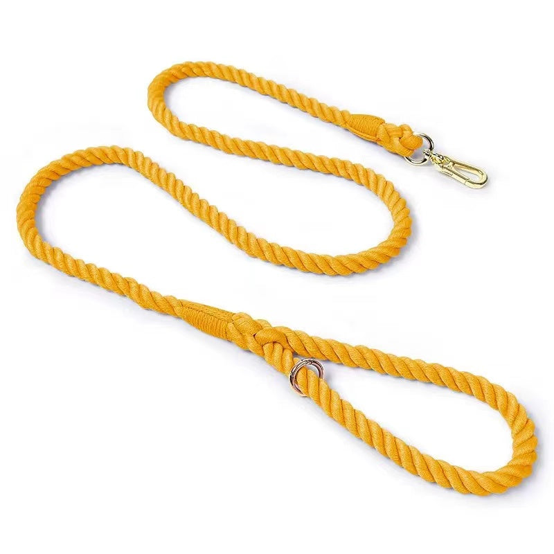 Dog Rope Leash - Saffron-0