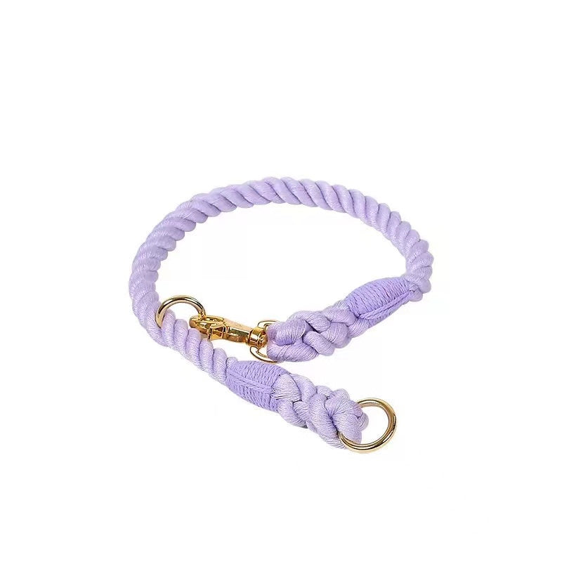 Cotton Rope Collar - Violet-0