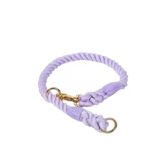 Cotton Rope Collar - Violet-0