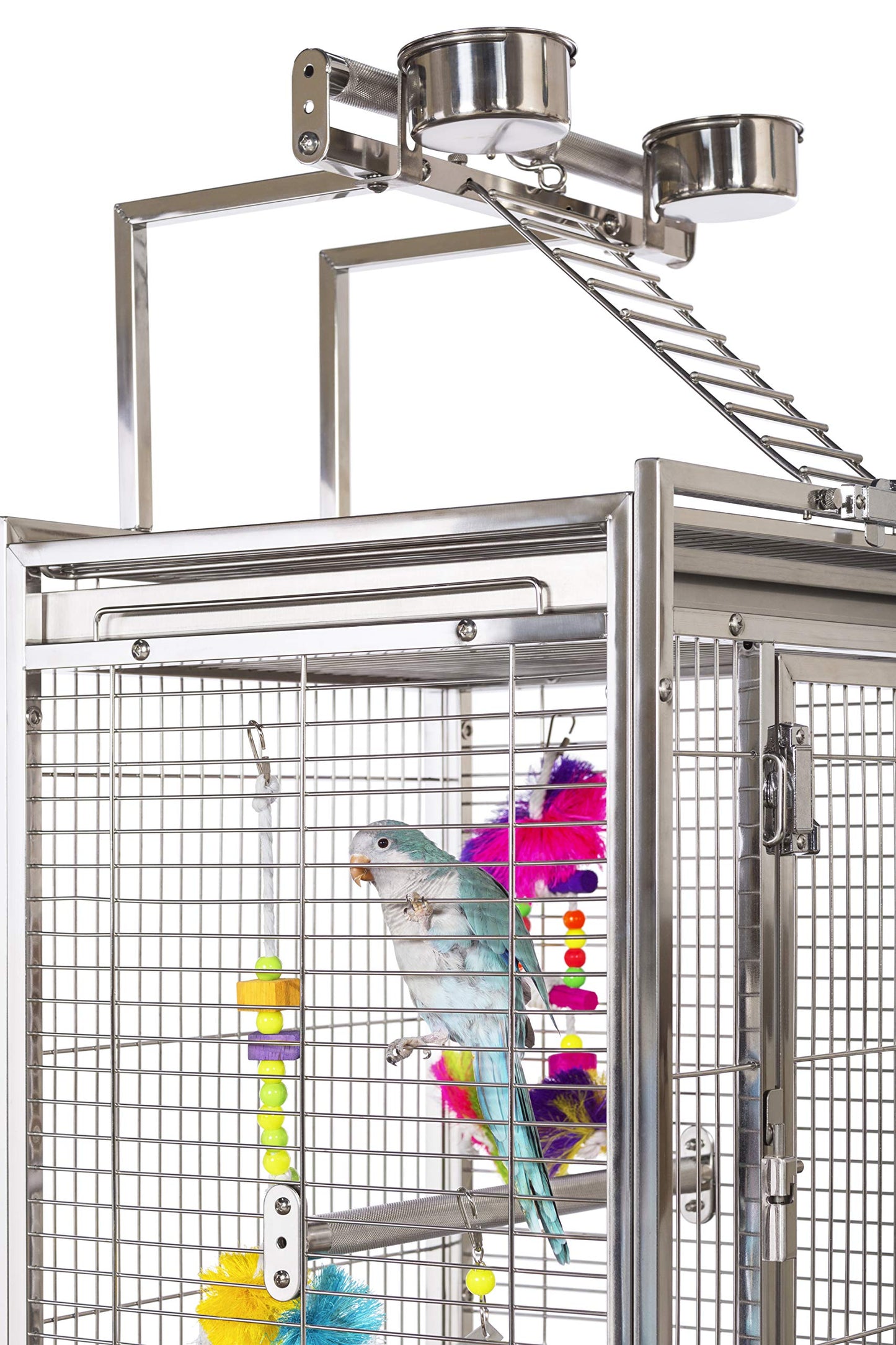 Prevue Pet Products Stainless Steel Playtop Bird Cage