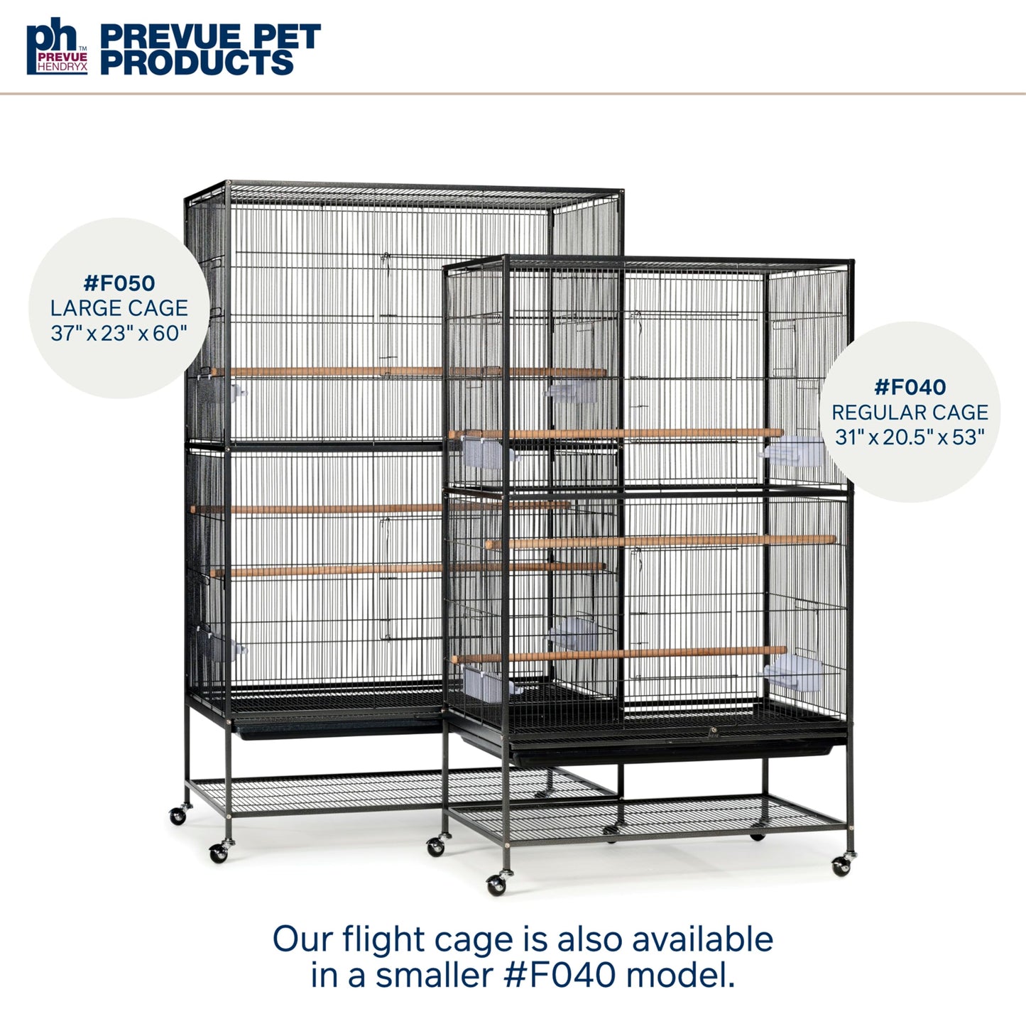 Prevue Hendryx Pet Products Wrought Iron Flight Cage, Large, Hammertone Black