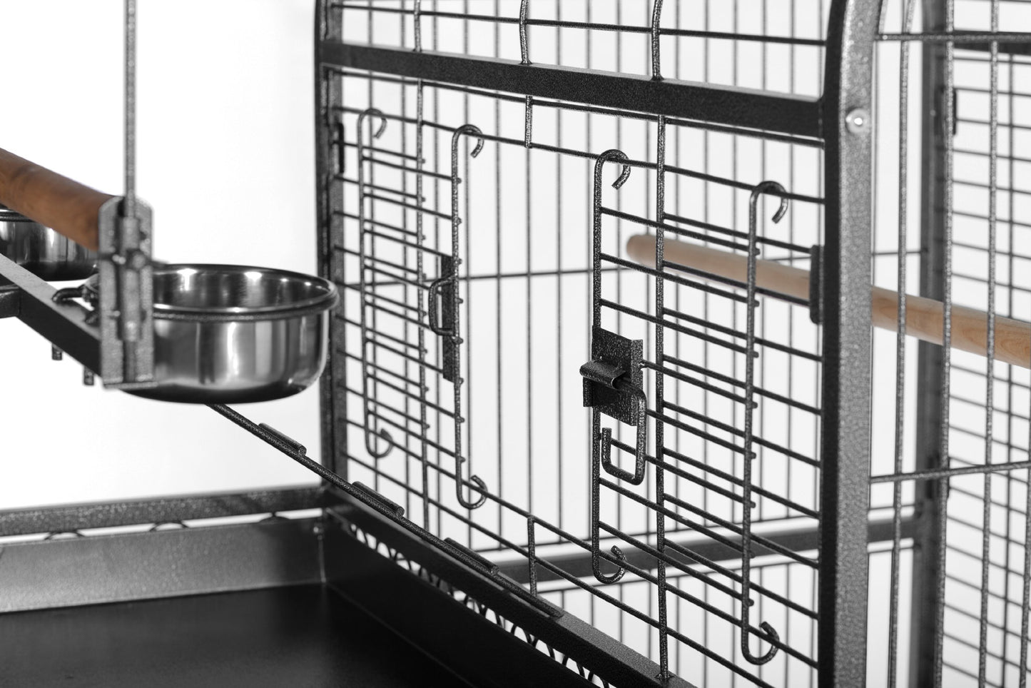 Prevue Pet Products 3159 Deluxe Double Top Bird Cage Black Hammertone