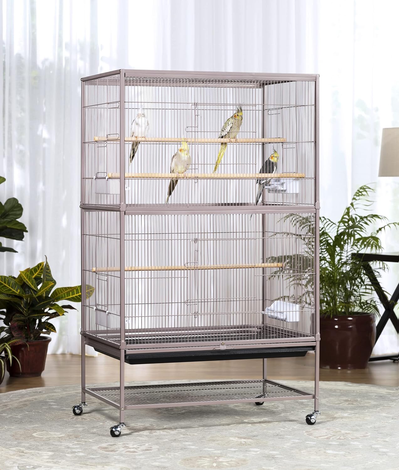 Prevue Flight Bird Cage in Blush Finish (F042)