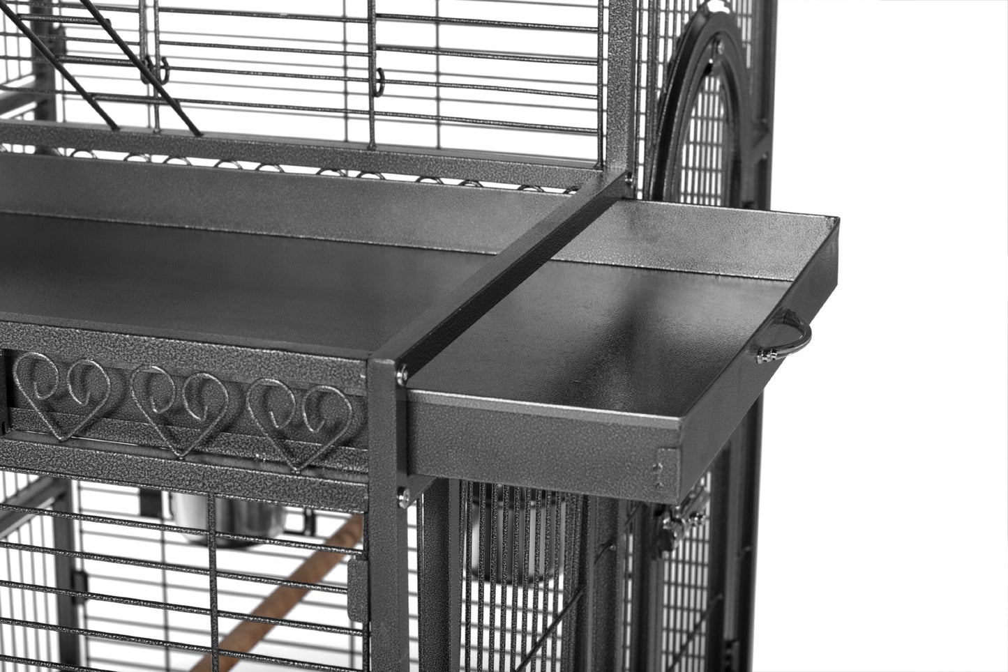 Prevue Pet Products 3159 Deluxe Double Top Bird Cage Black Hammertone