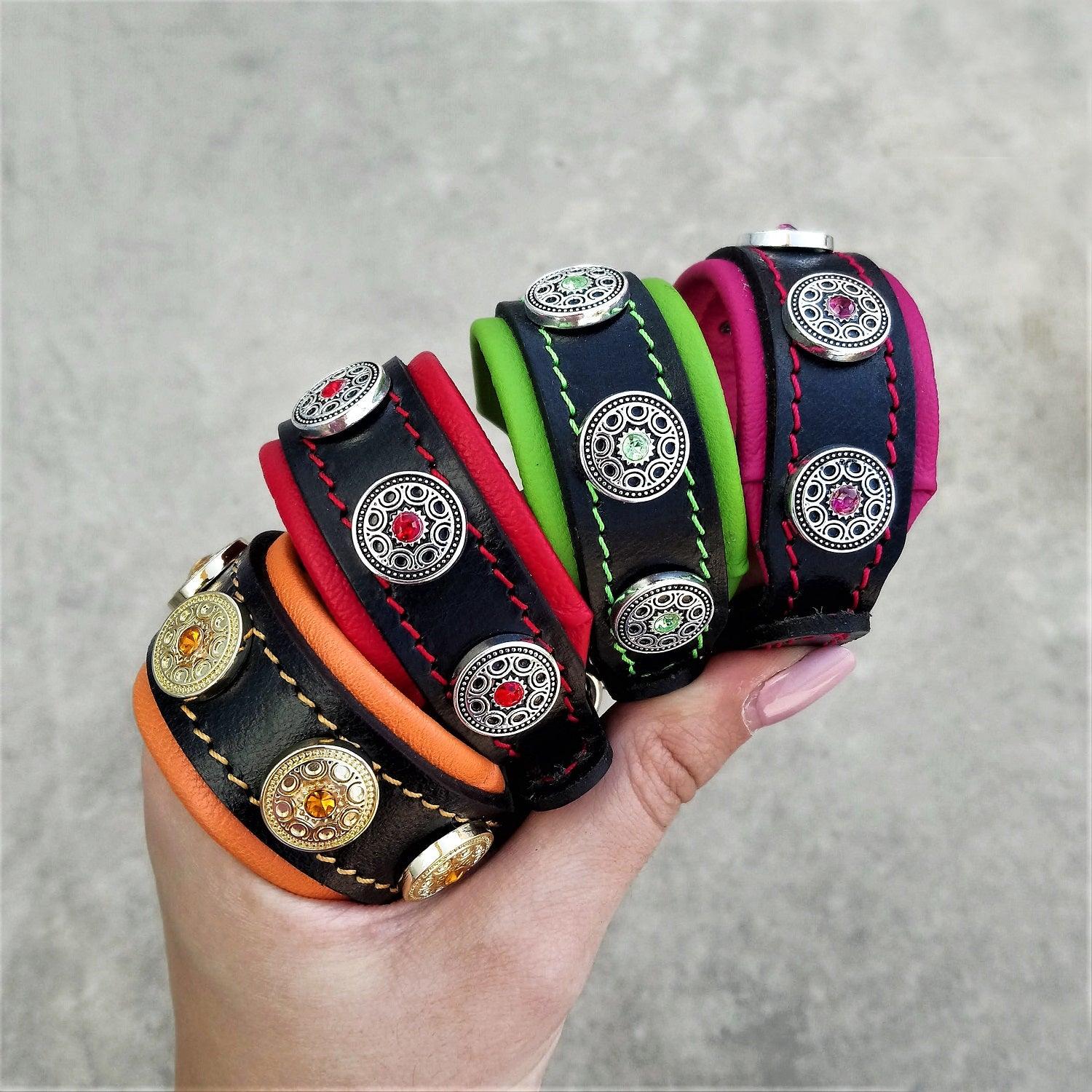 The "Bijou" handmade puppy collar-1