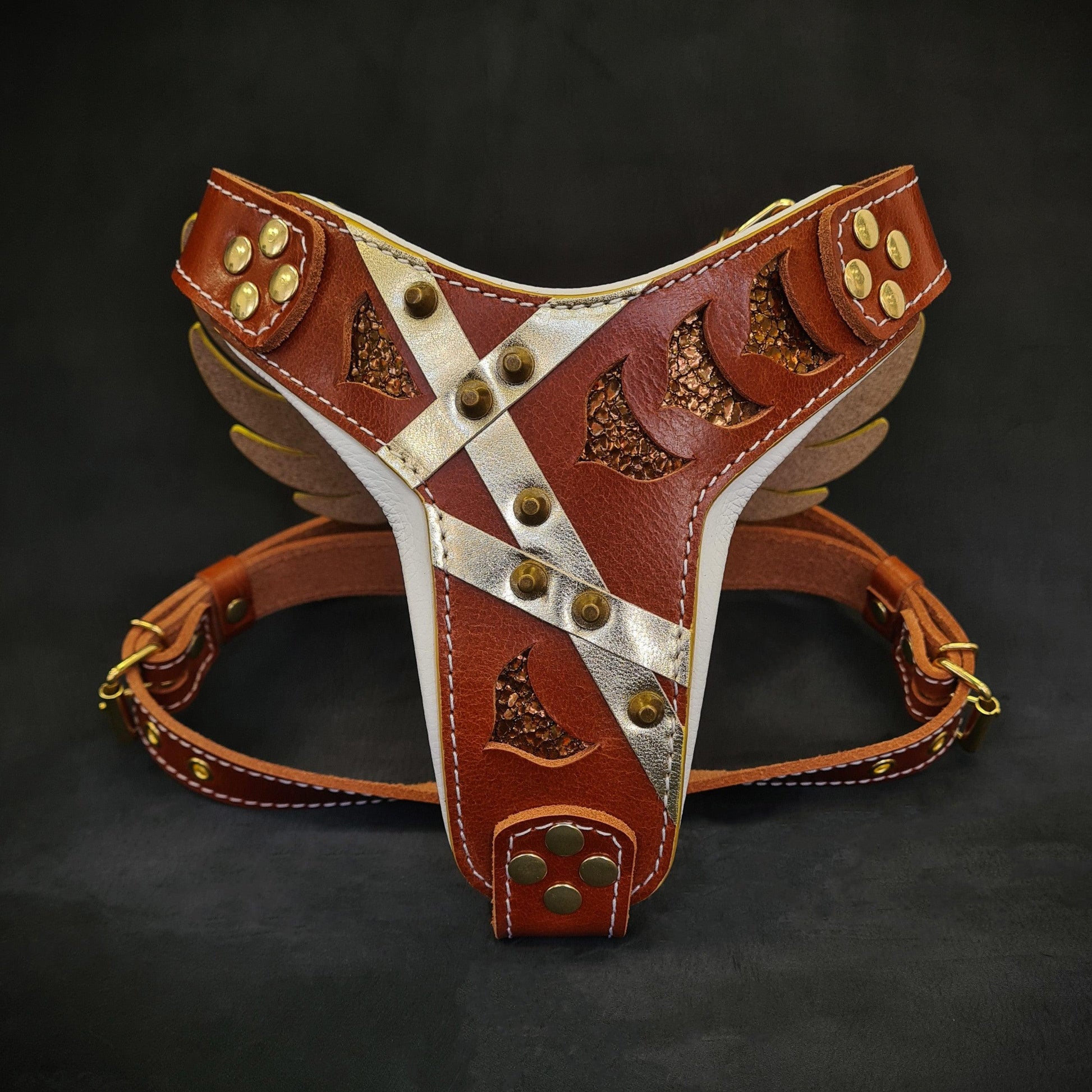 The "Hermes" leather harness - Large and Giant Breeds-1