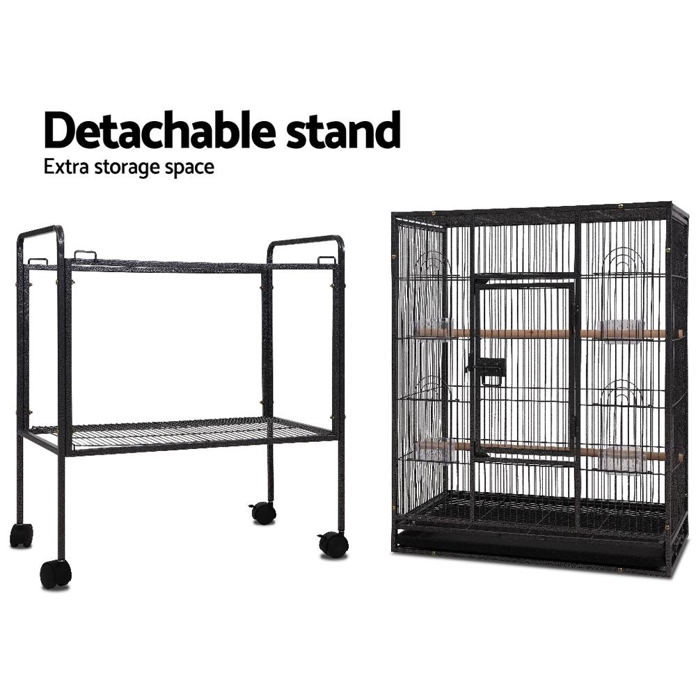 i.Pet Bird Cage Pet Cages Aviary 144CM Large Travel Stand Budgie