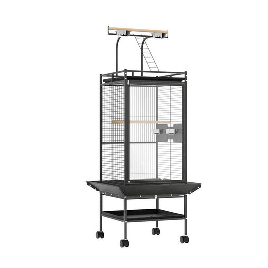 Bird Cage Large Cages 155cm Parrot Aviary Stand-Alone Budgie Wheels Castor-0