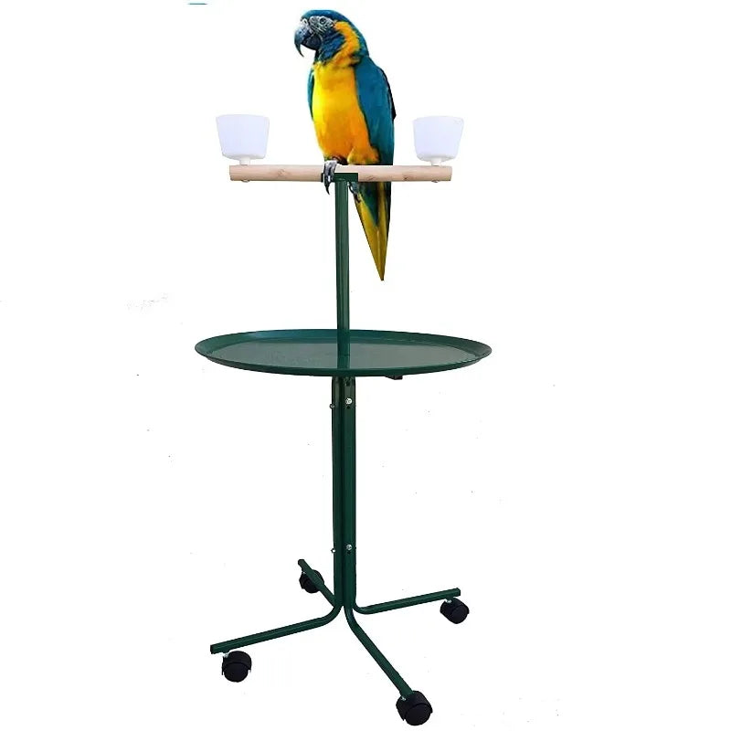 Large Parrot/birdPlay Stand Perch Metal Base Training perch