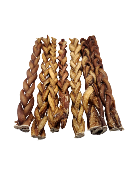 Braided Bully Stick – Low Odor – STANDARD - 12"