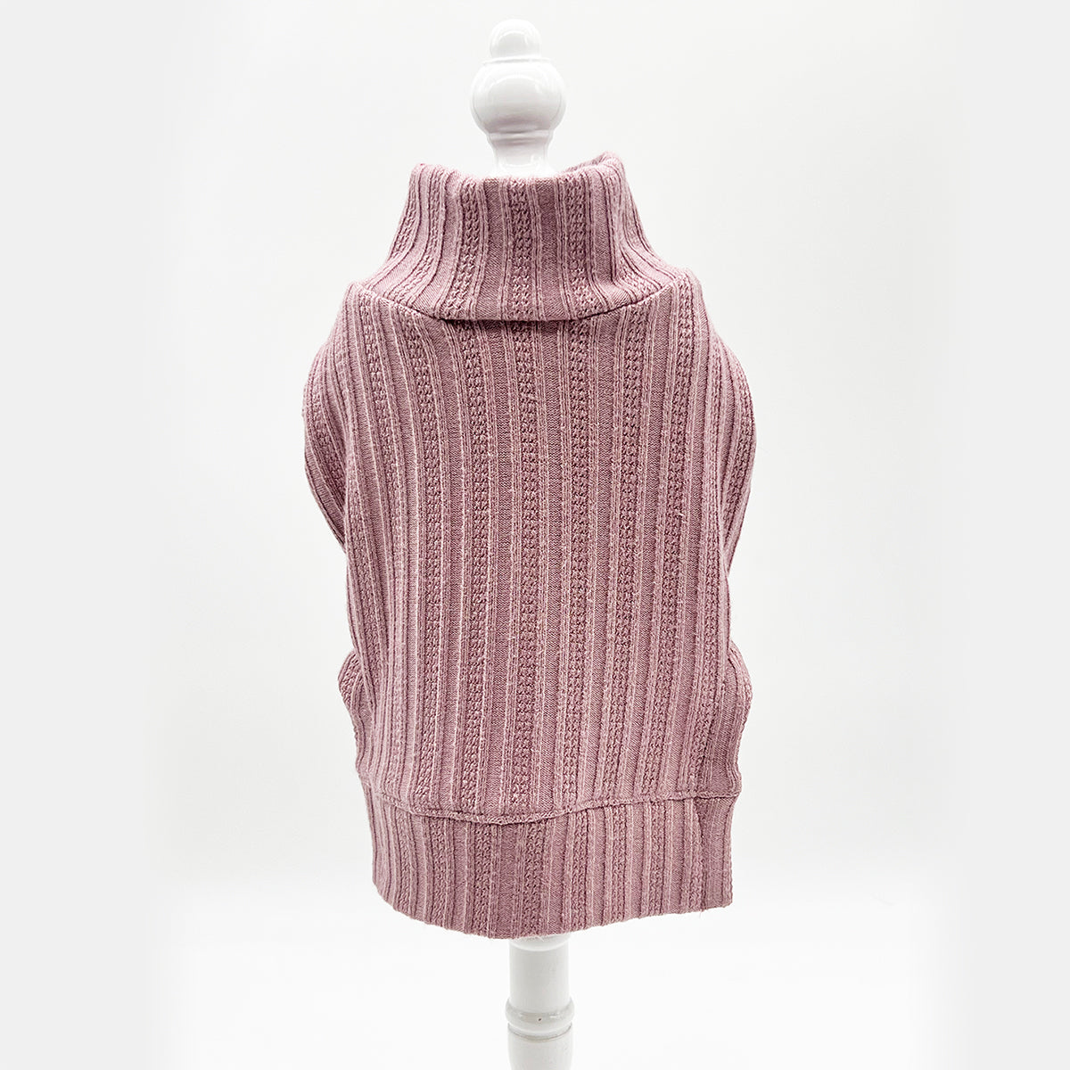 DCNY Mock Neck Sleeveless Sweater Tank - Pink-3