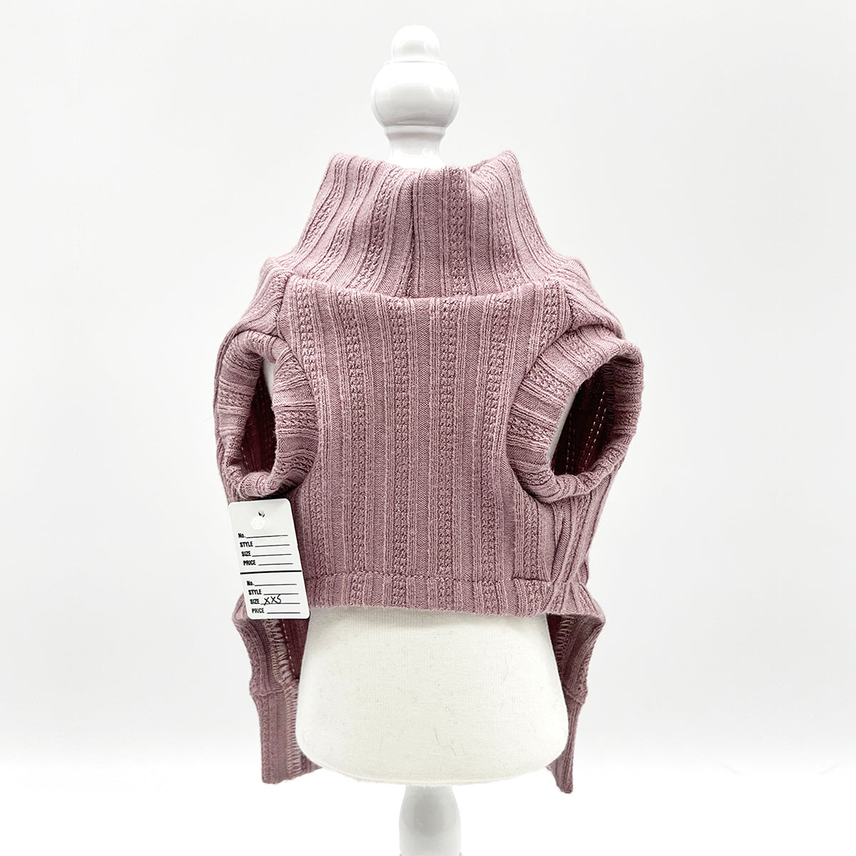 DCNY Mock Neck Sleeveless Sweater Tank - Pink-4