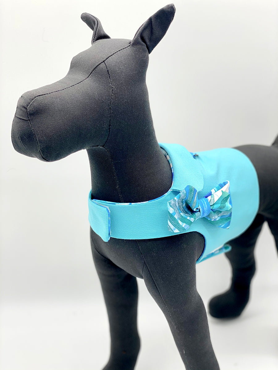 Tiffany Blue Vest with Removable Bow-1