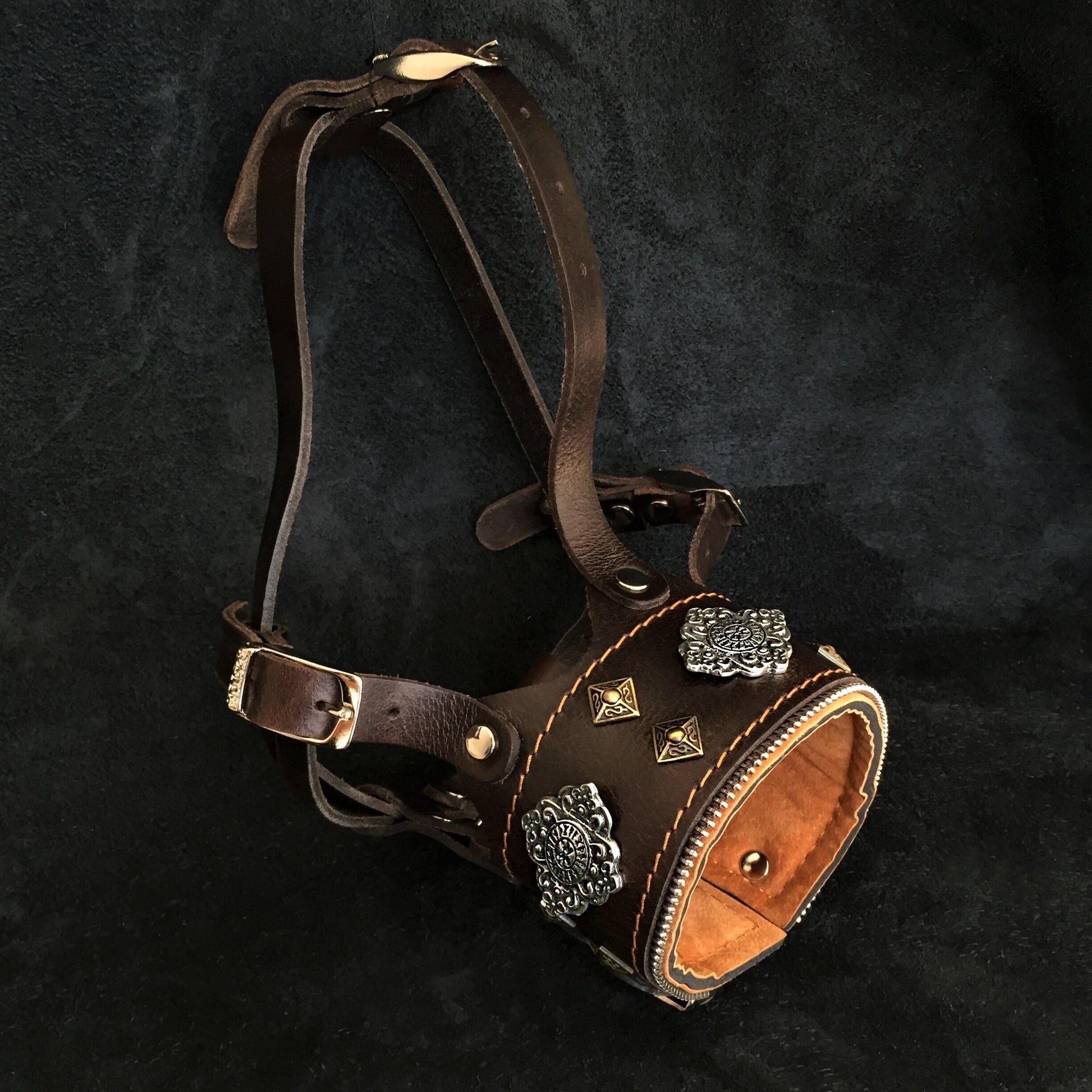 The "Aztec" leather muzzle-0