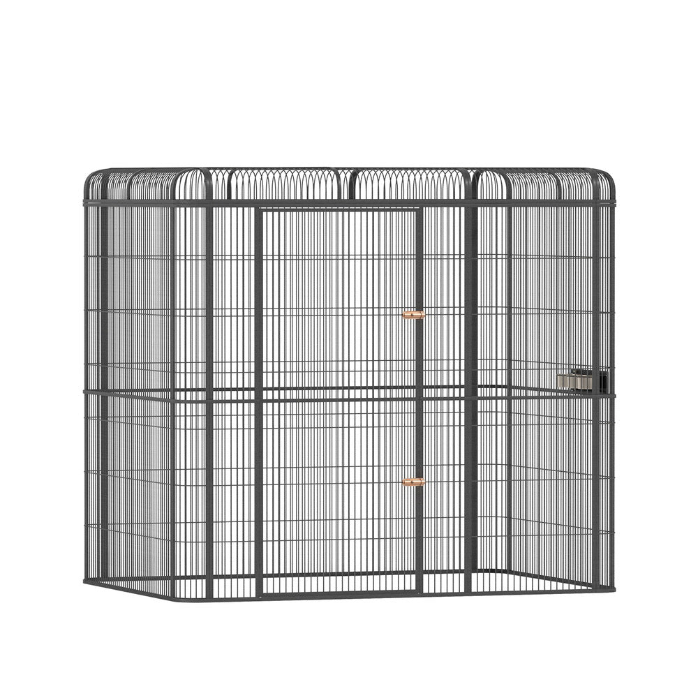 Bird Cage Large Walk-in Aviary Budgie Perch Cage Parrot Pet Huge 203cm-0