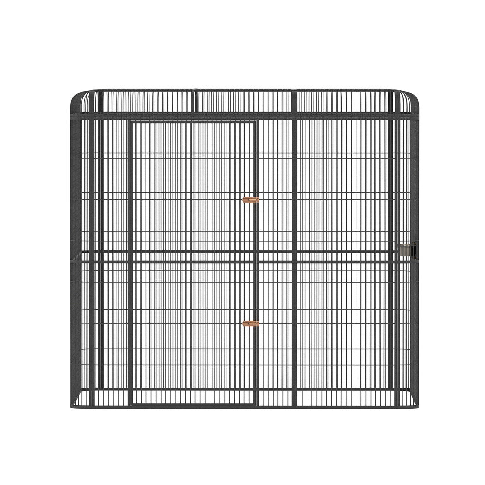 Bird Cage Large Walk-in Aviary Budgie Perch Cage Parrot Pet Huge 203cm-2